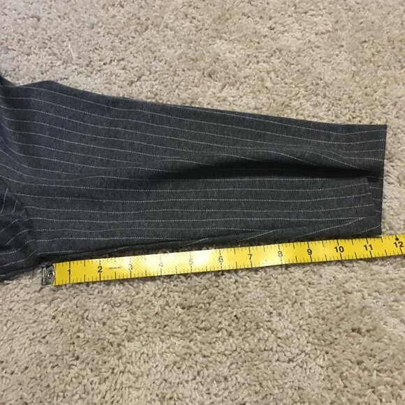 RACHEL Rachel Roy Grey Corporate Pinstripe Womens 3/4 Sleeve Shift Dress - 12 - Picture 16 of 16